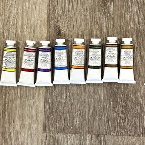 NEW M. Graham Artists’ Watercolor Paint Lot– 9 Tubes 15ml Cadmium & Quinacridone